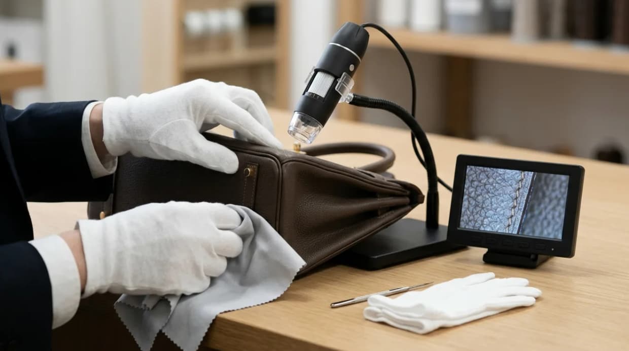 Luxury authentication as a service: you sell the verdict, never the handbag — Physical Services